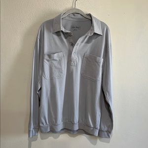 Men’s John Blair lightweight long sleeve shirt,  Size Medium , Gray
